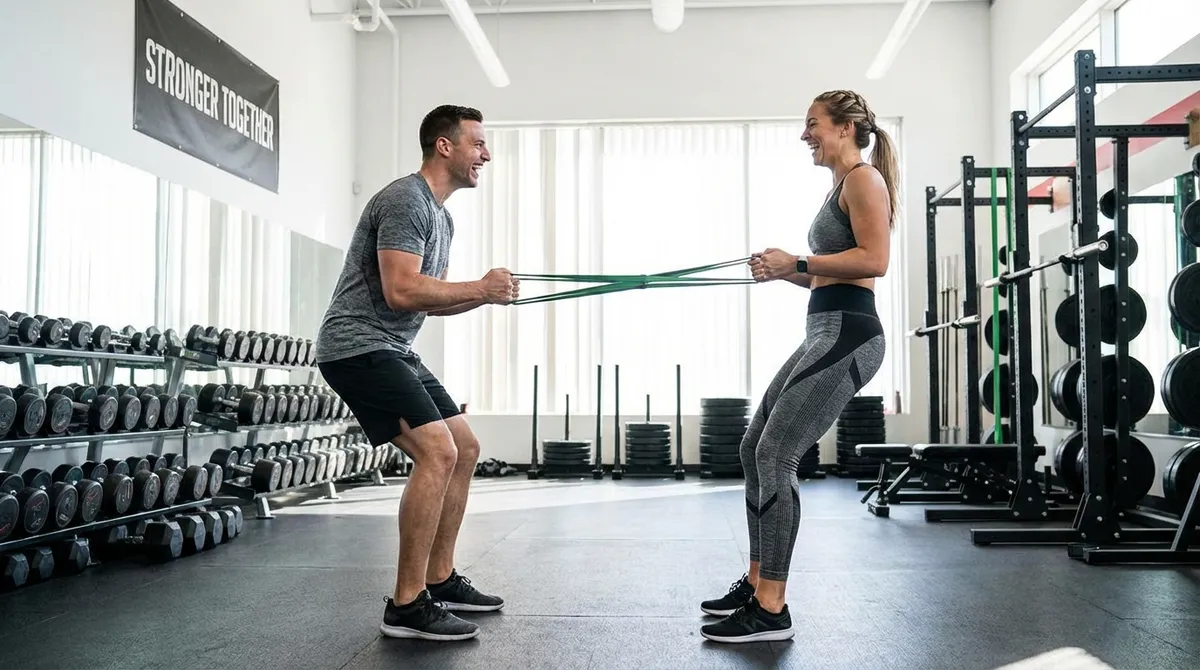 Entraînement en duo pour couple